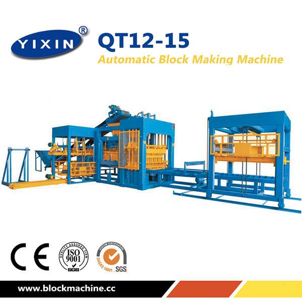 Multifunction QT12-15 Concrete Making Machine 